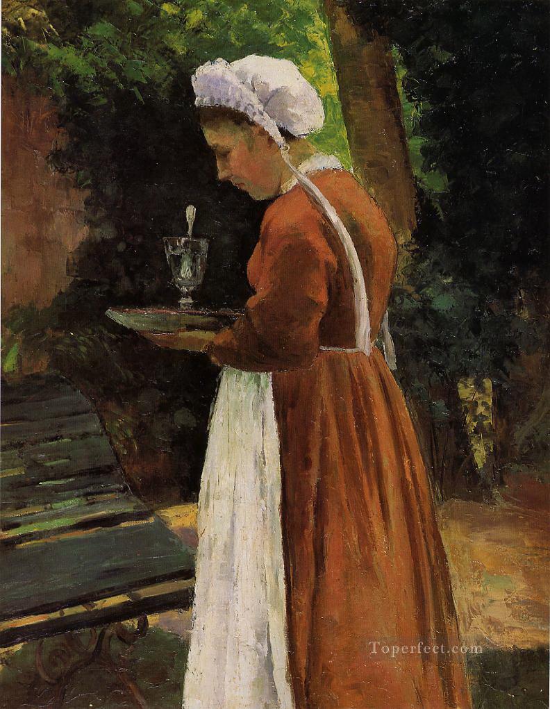 女中 1867年 カミーユ・ピサロ油絵